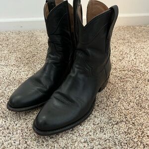 Tecovas Dean Black Leather Men's Boots